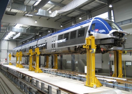 移動式鉄道の持ち上がるジャッキ、10トンの電気持ち上がるジャッキ